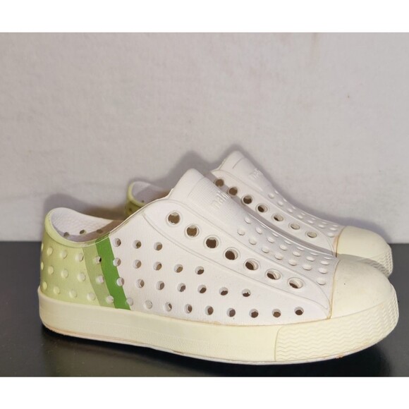 Native Bloom Little Kids Marble, White Size C8 Unisex Slip On Lite Sandals - Picture 1 of 9